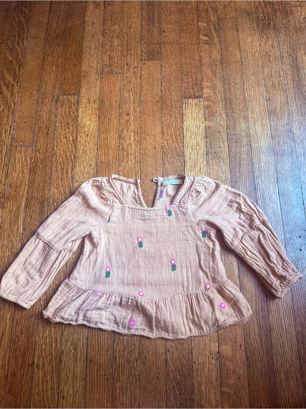 Zara Embroidered Peplum Top - 2T